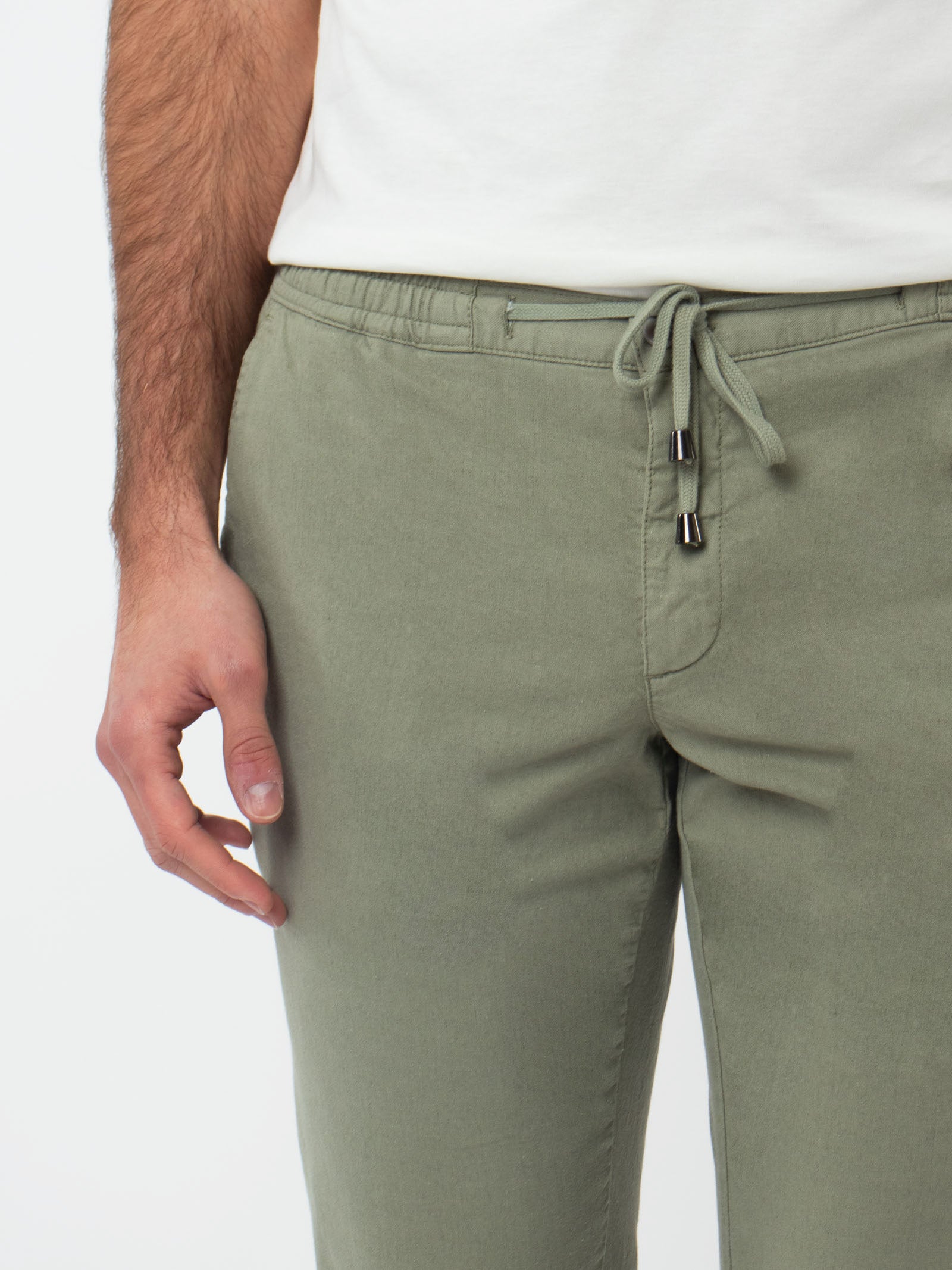 Slim fit twill joggers