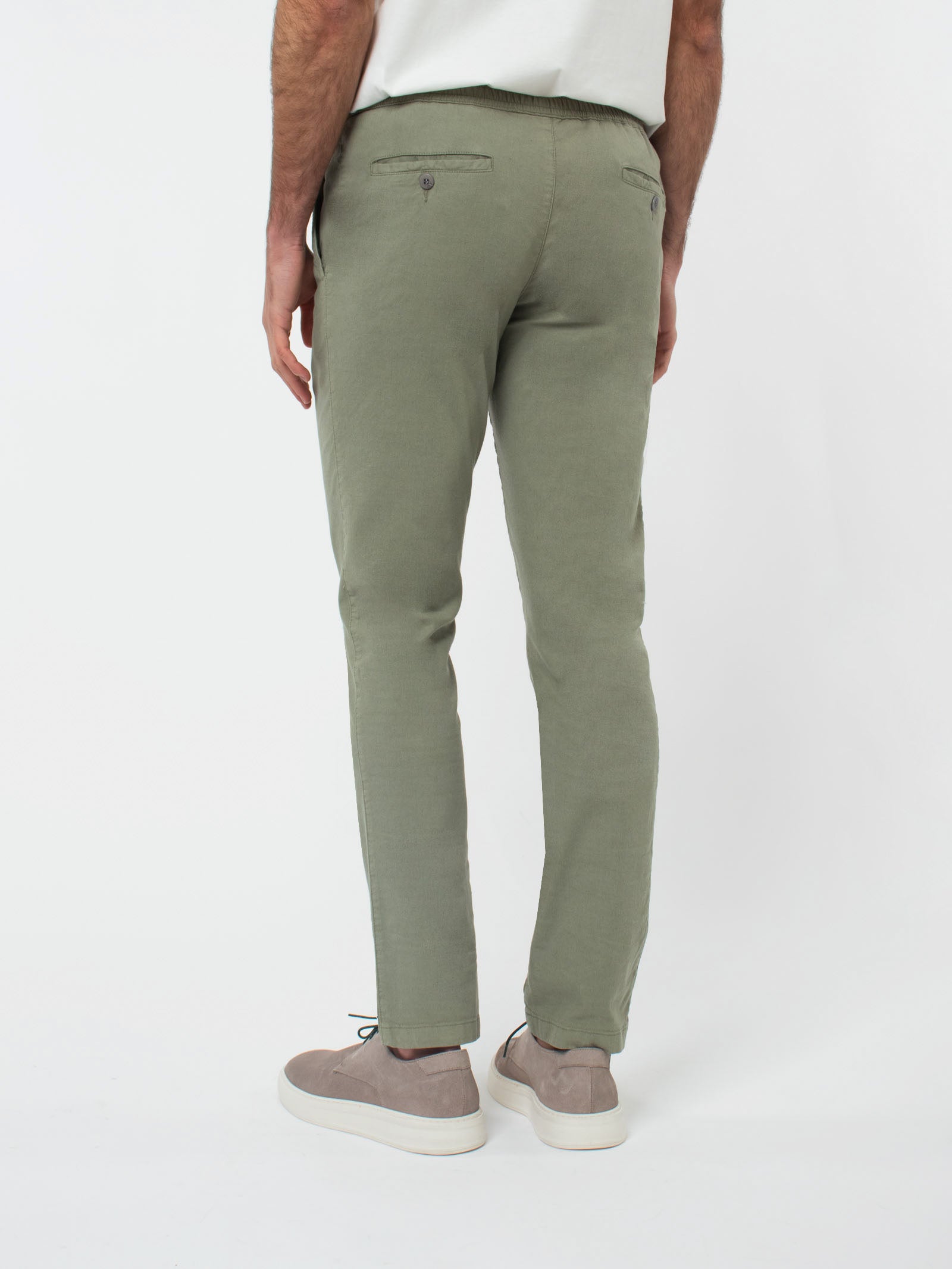 Slim fit twill joggers