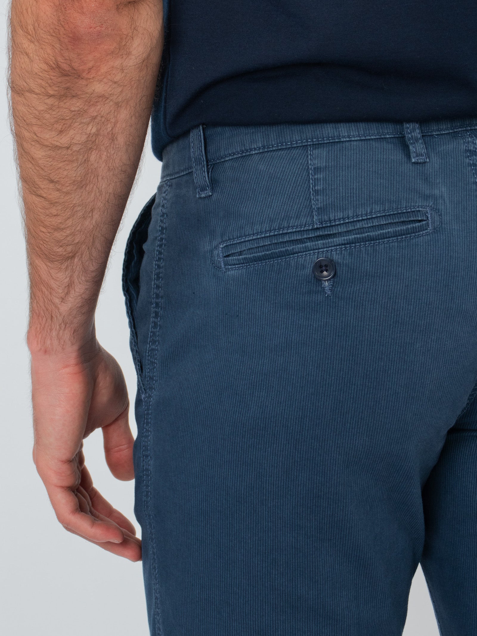Micro-stripe chino trousers