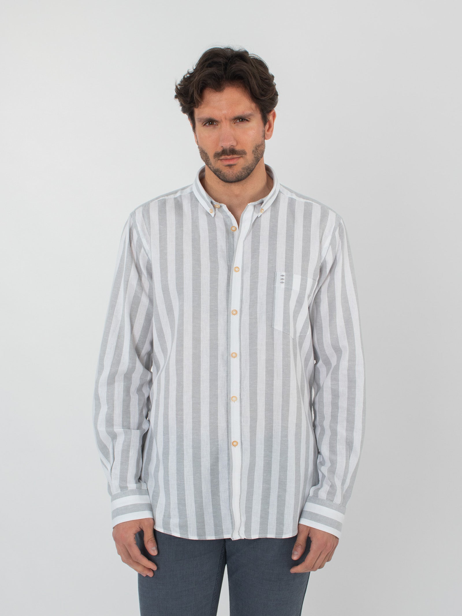 Striped slim fit shirt