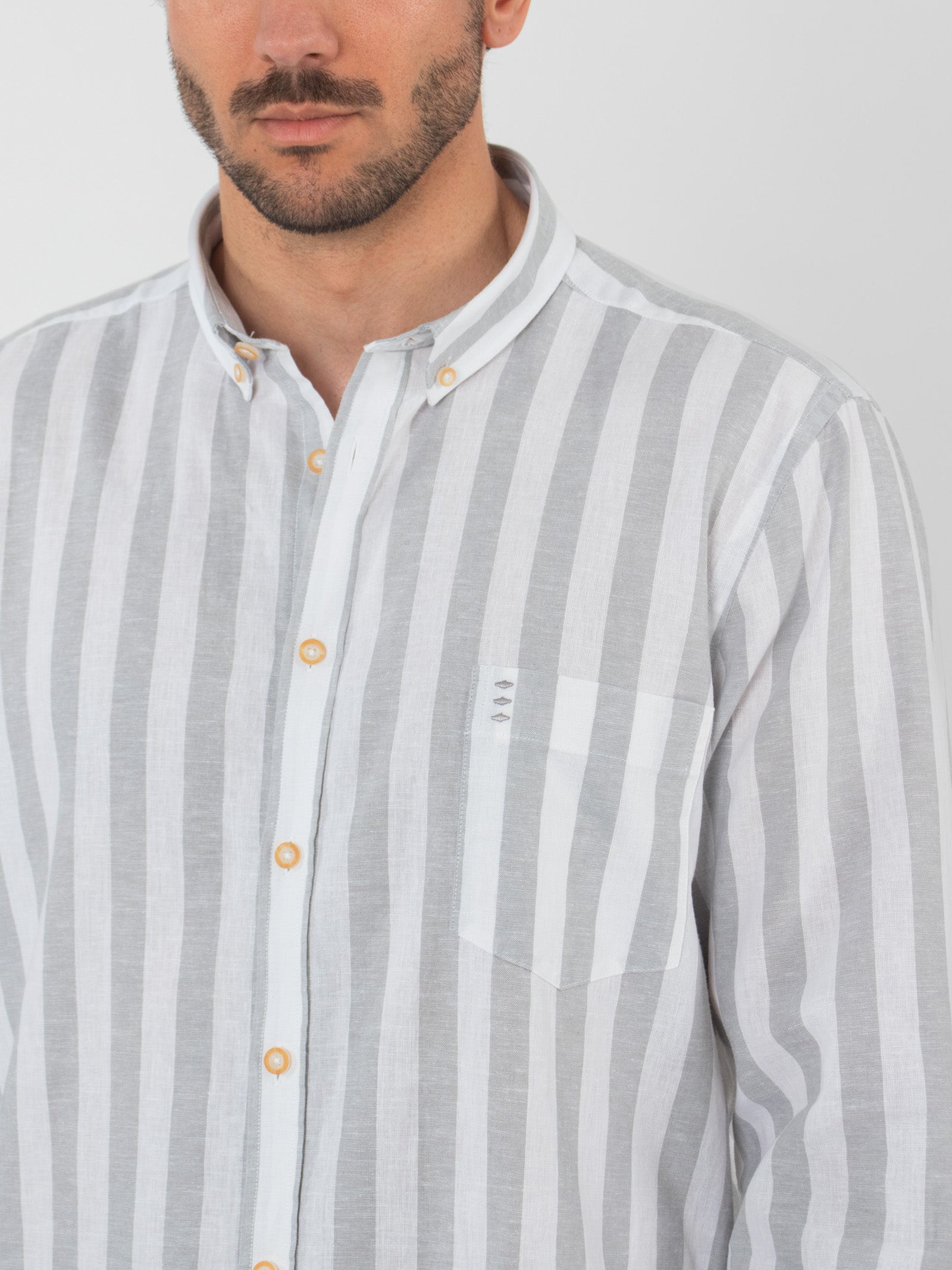 Striped slim fit shirt