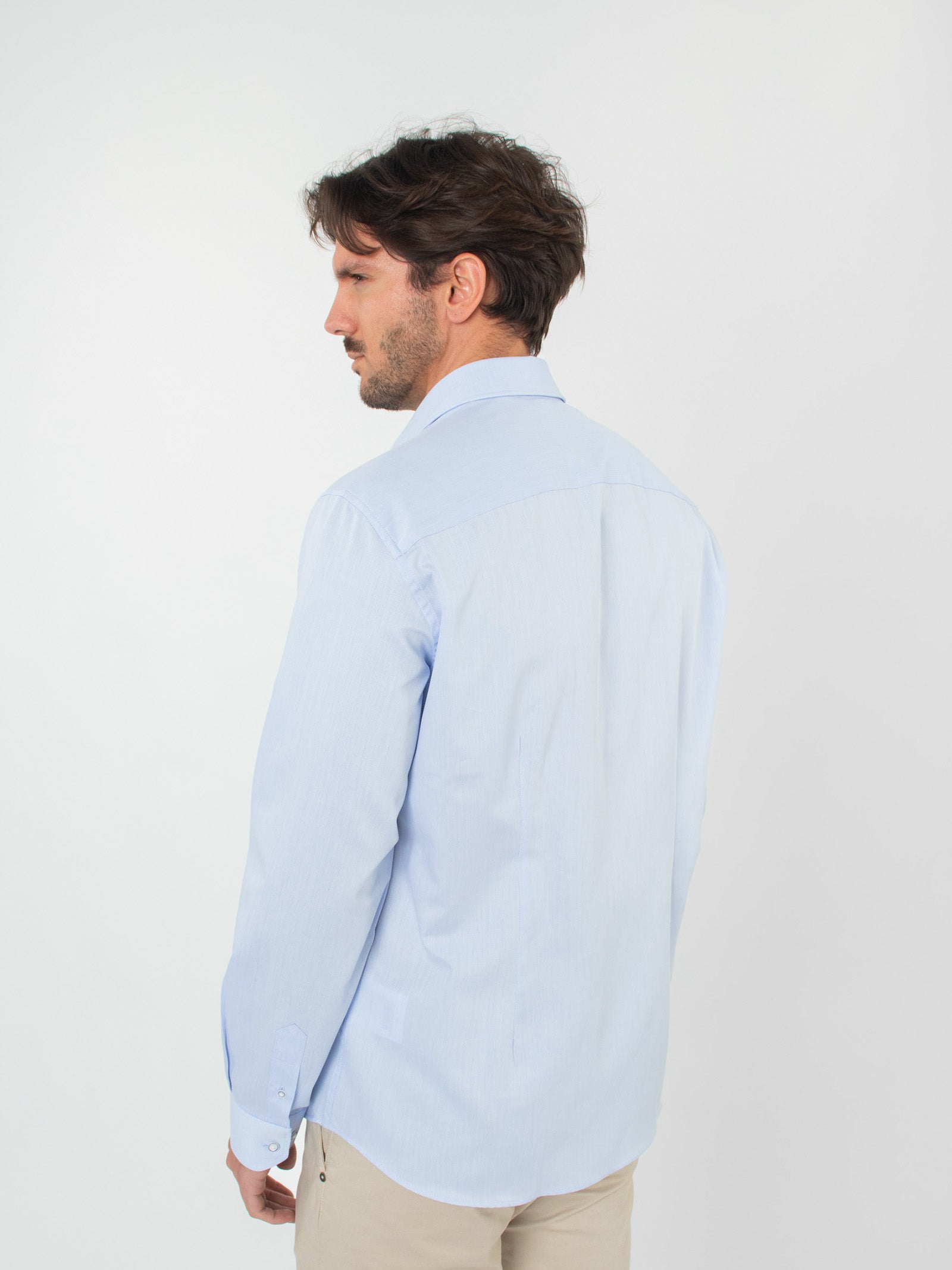 Regular fit micro-pattern shirt