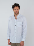 Camisa slim fit estampada con bolsillo