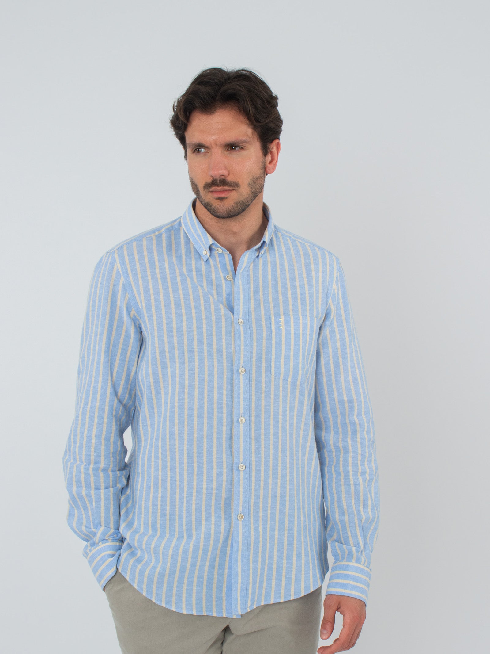 Striped slim fit shirt