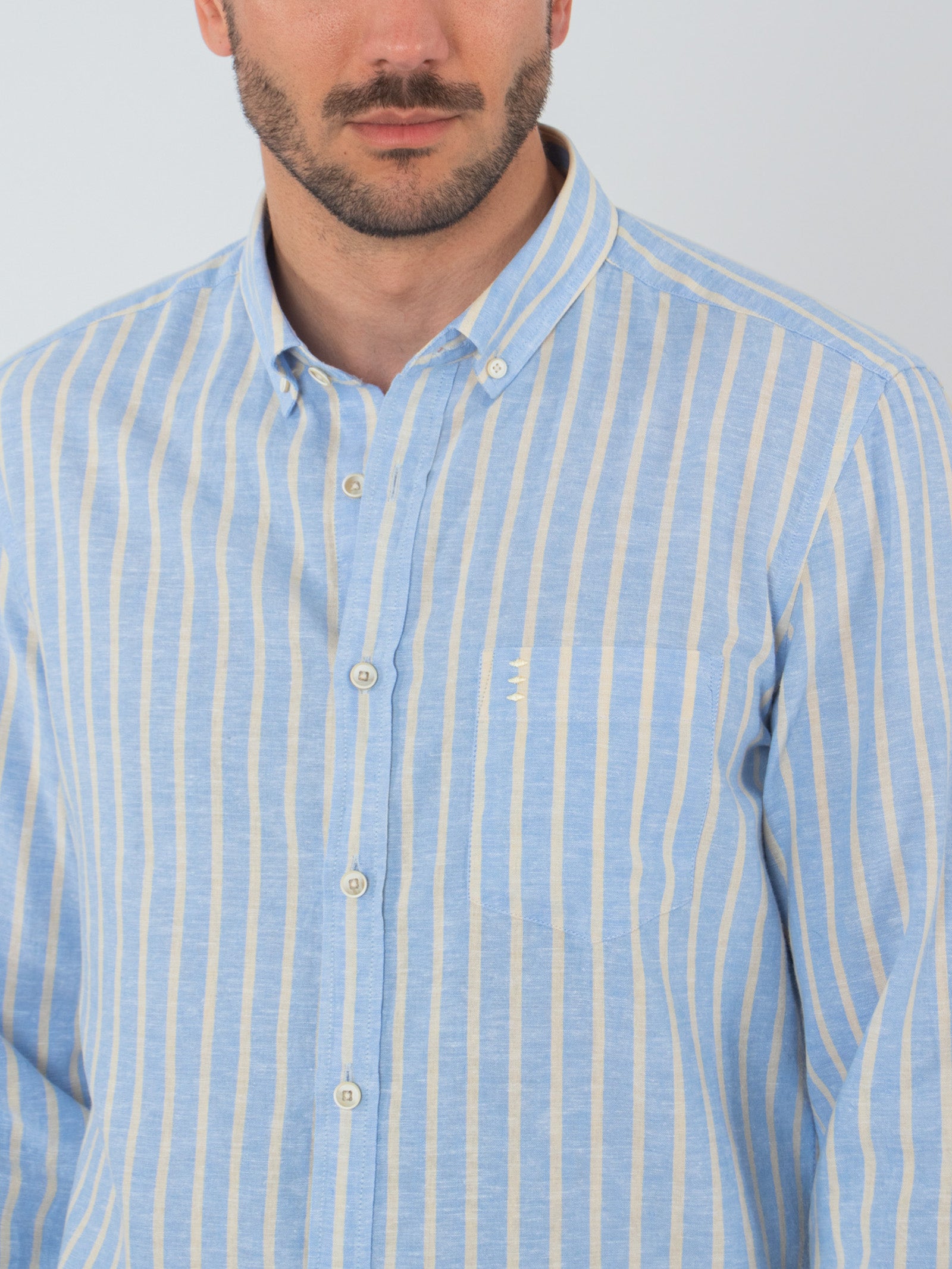 Striped slim fit shirt