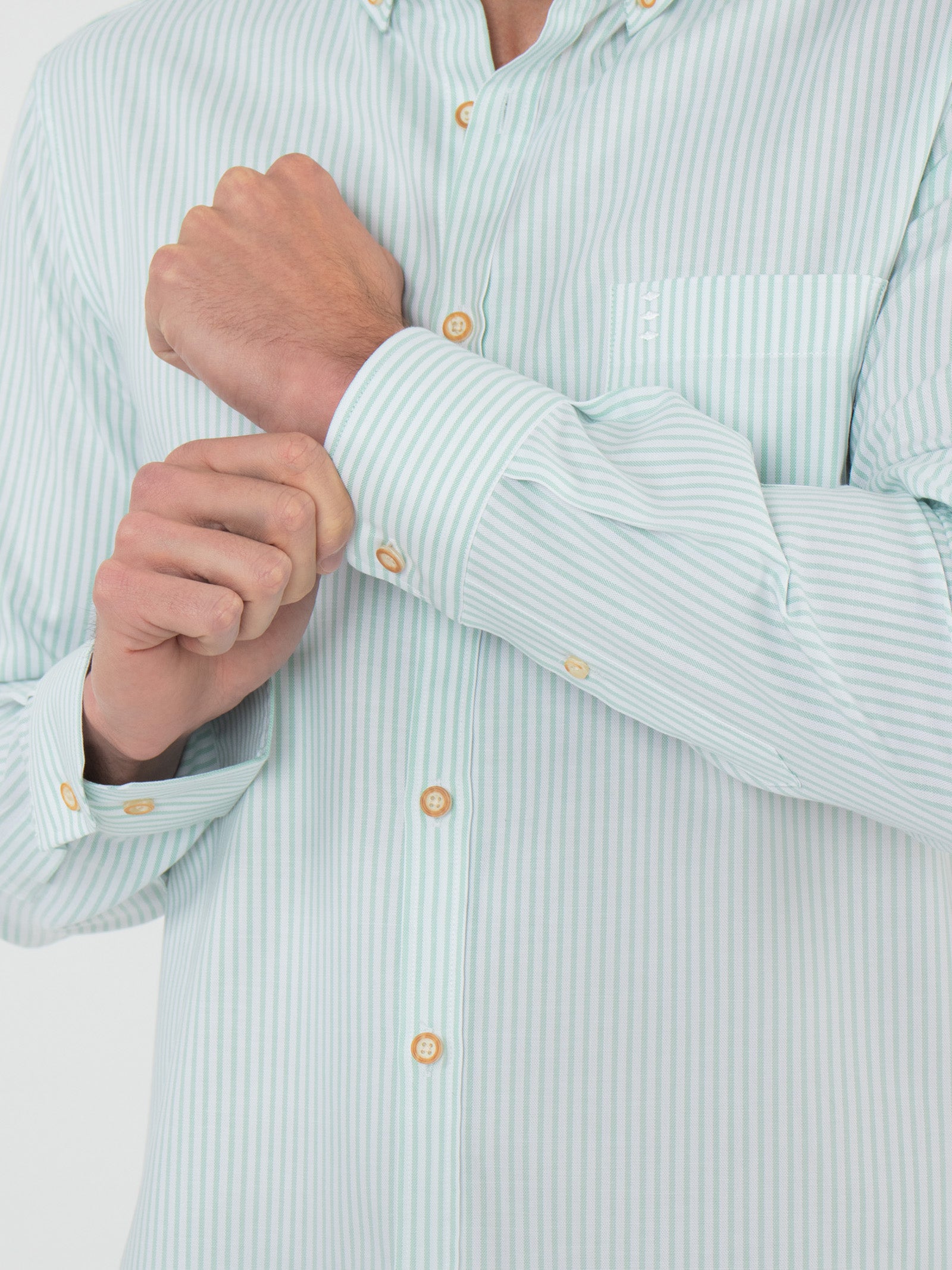 Slim fit striped shirt with pocket