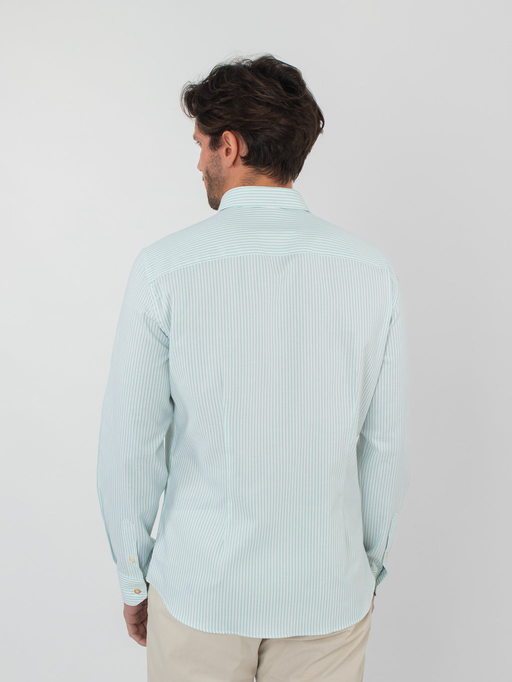 Slim fit striped shirt with pocket