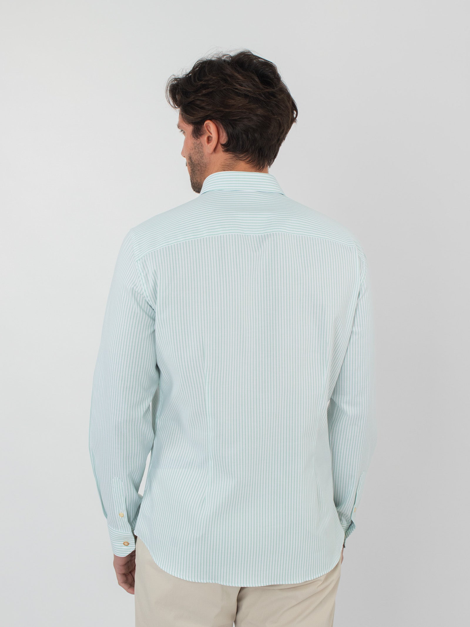 Slim fit striped shirt with pocket