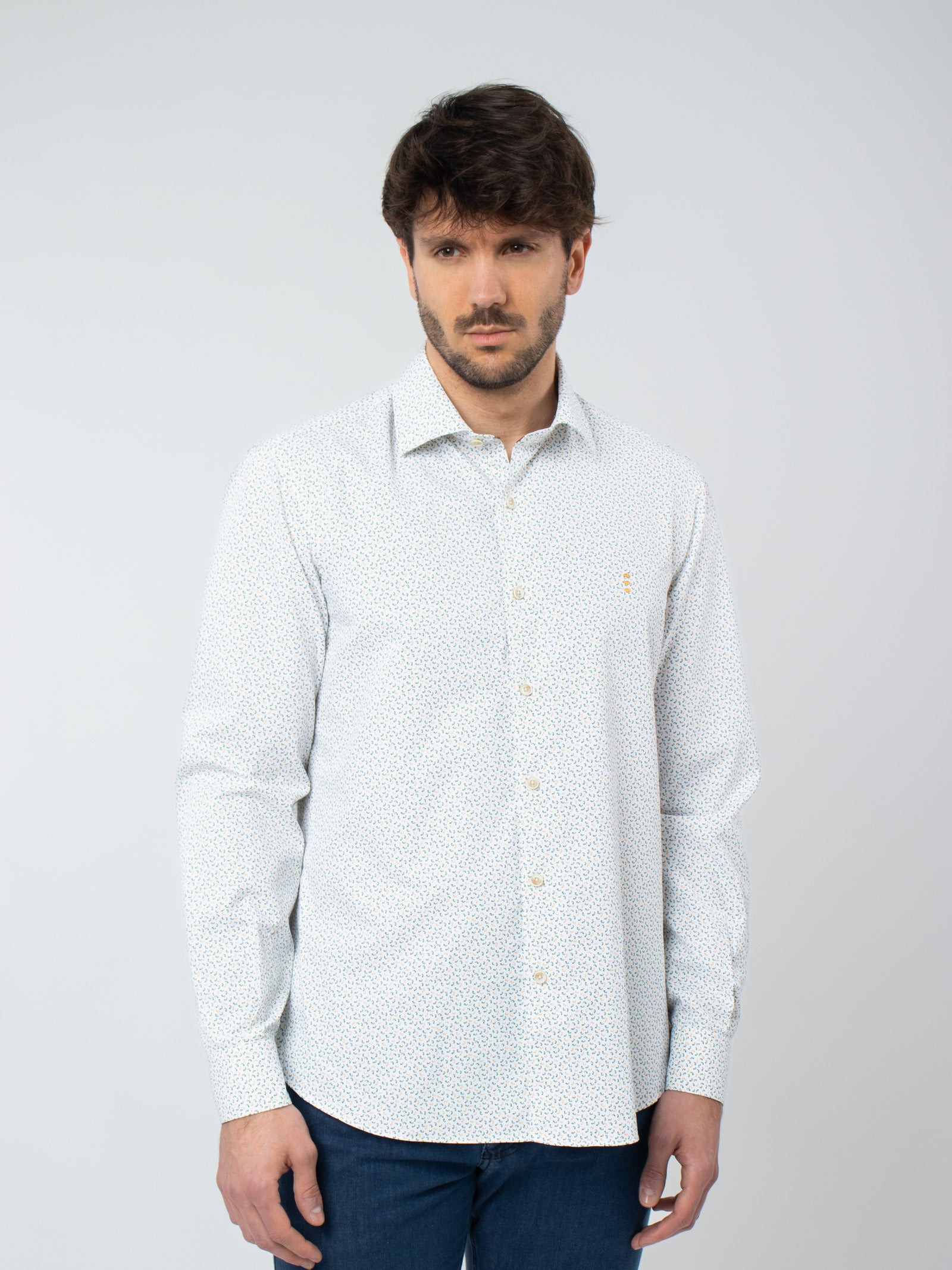 Textured printed shirt