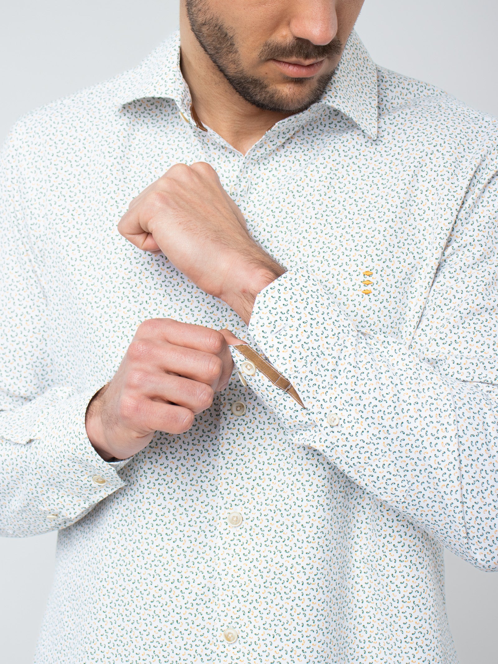 Textured printed shirt