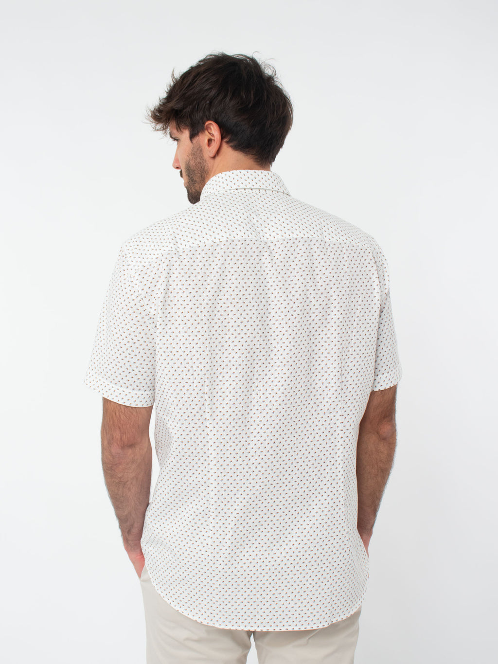 Camisa microdibujo regular fit