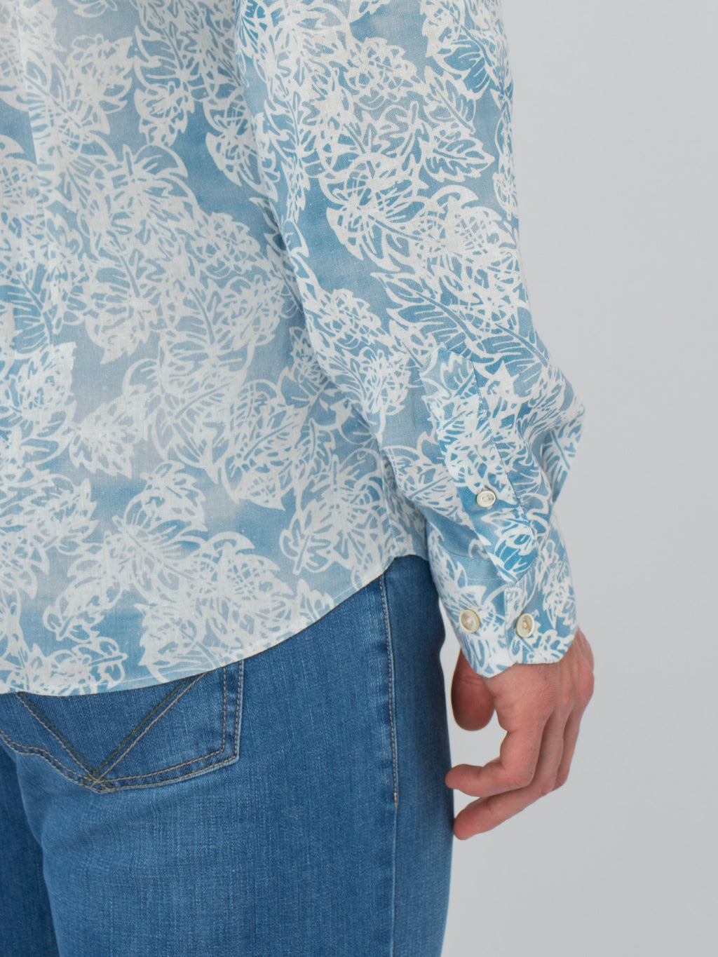 Camisa slim fit estampada