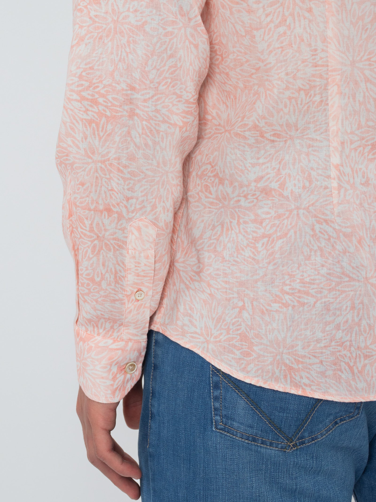 Printed slim fit shirt