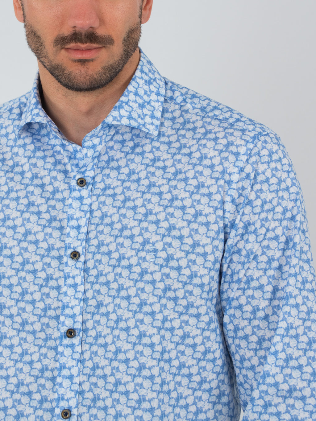 Camisa estampado floral slim fit