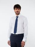 Regular fit dress shirt with micro-pattern
