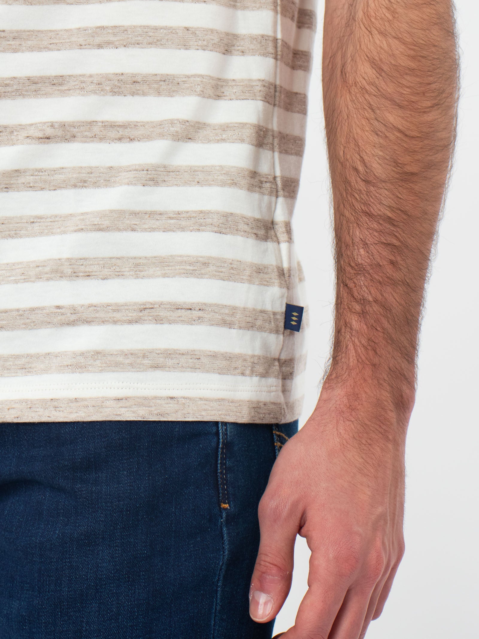 Two tone striped T-shirt