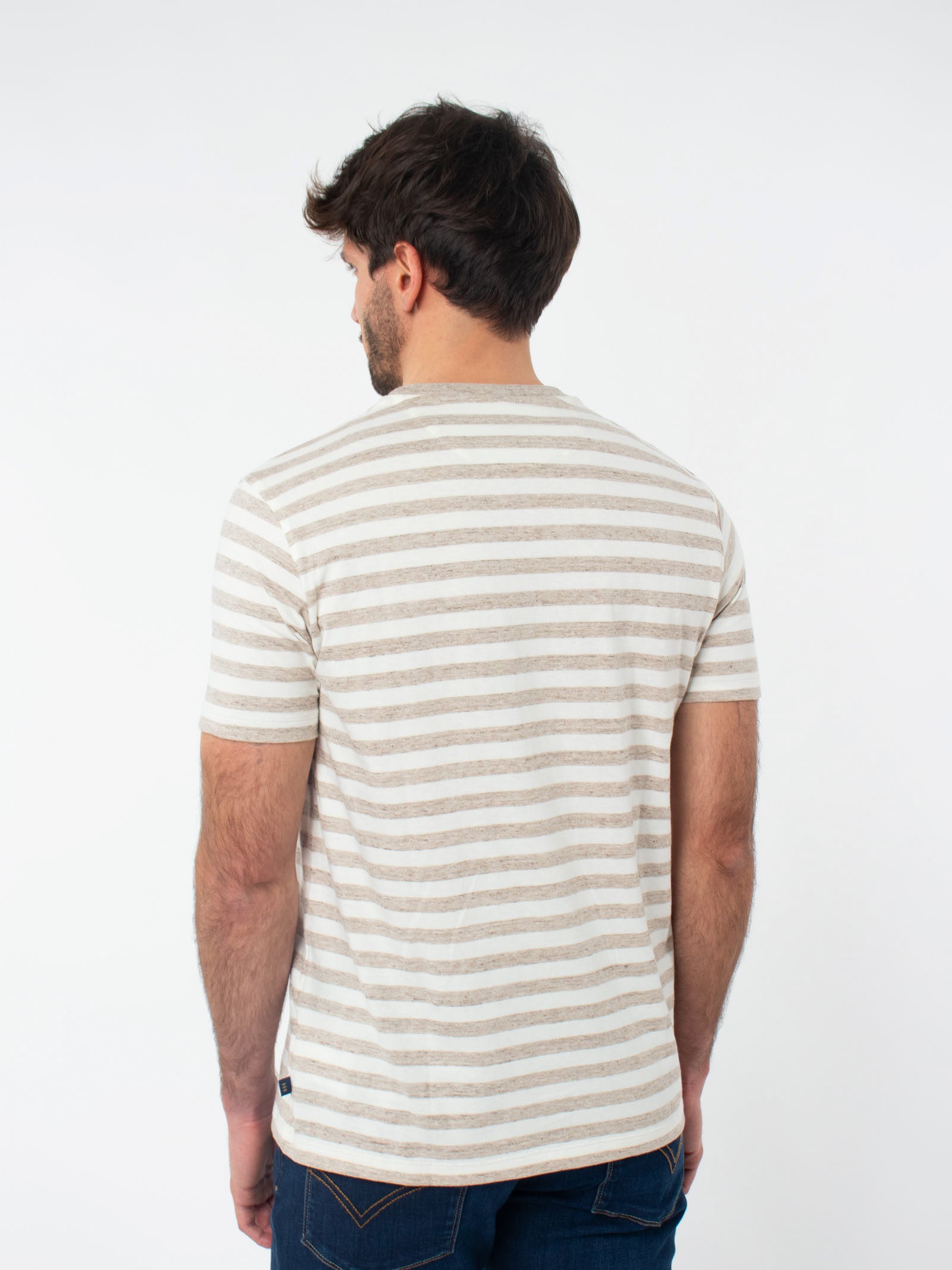 Two tone striped T-shirt