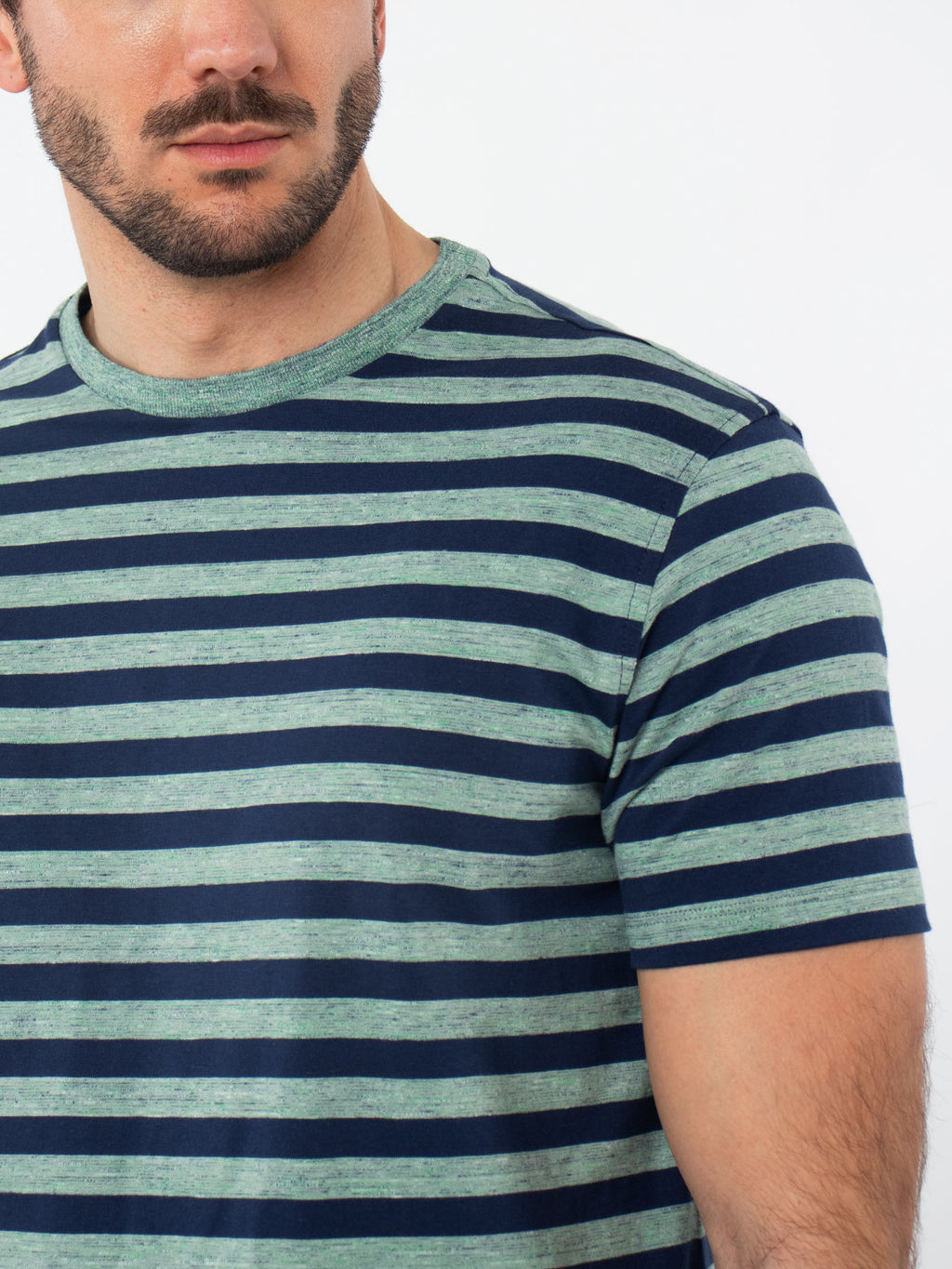 Two tone striped T-shirt
