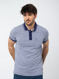 Jacquard polo shirt with details