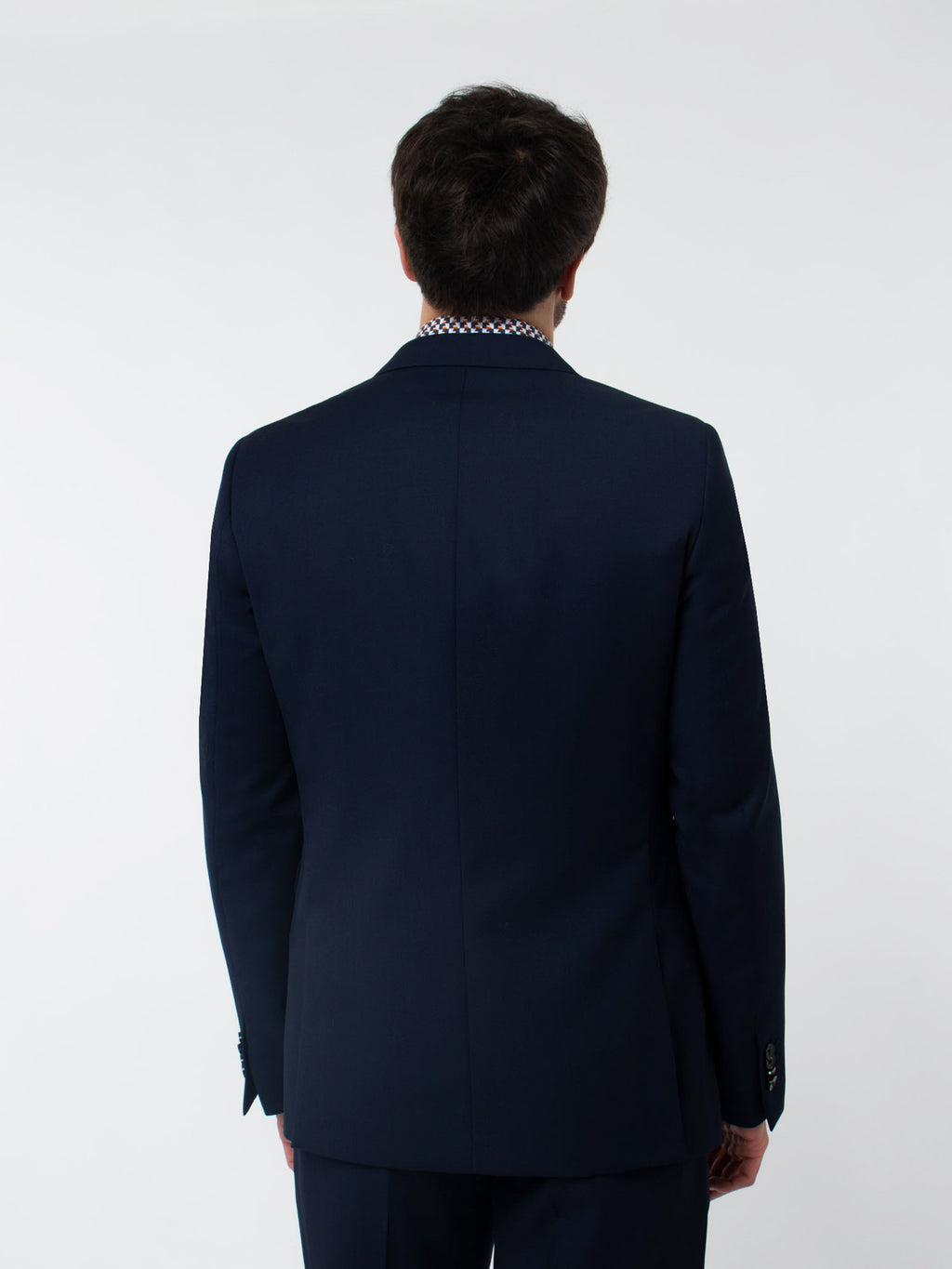 Slim fit suit with textured weave