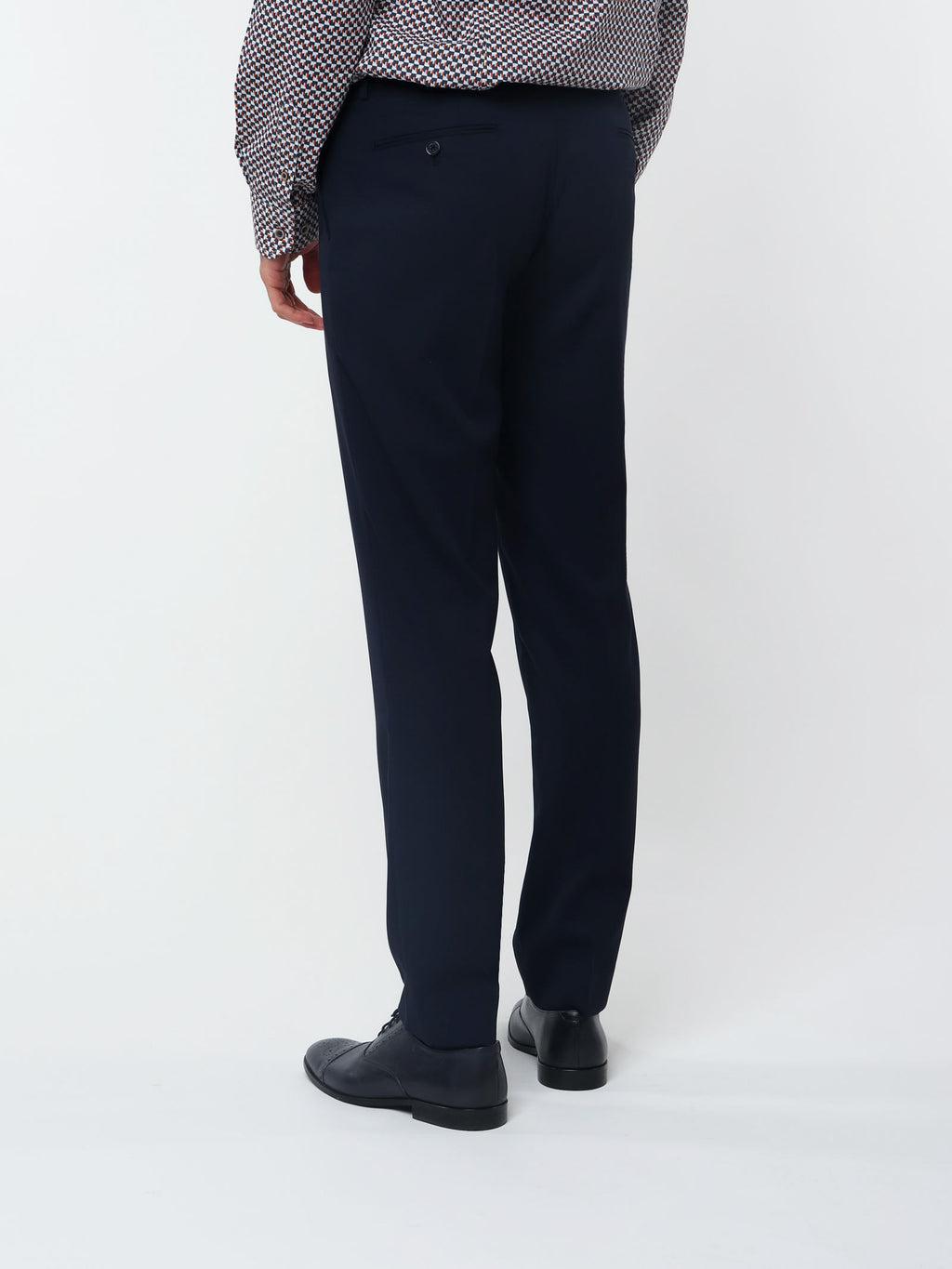 Slim fit suit with textured weave
