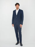 Super slim fit suit with micro-pattern
