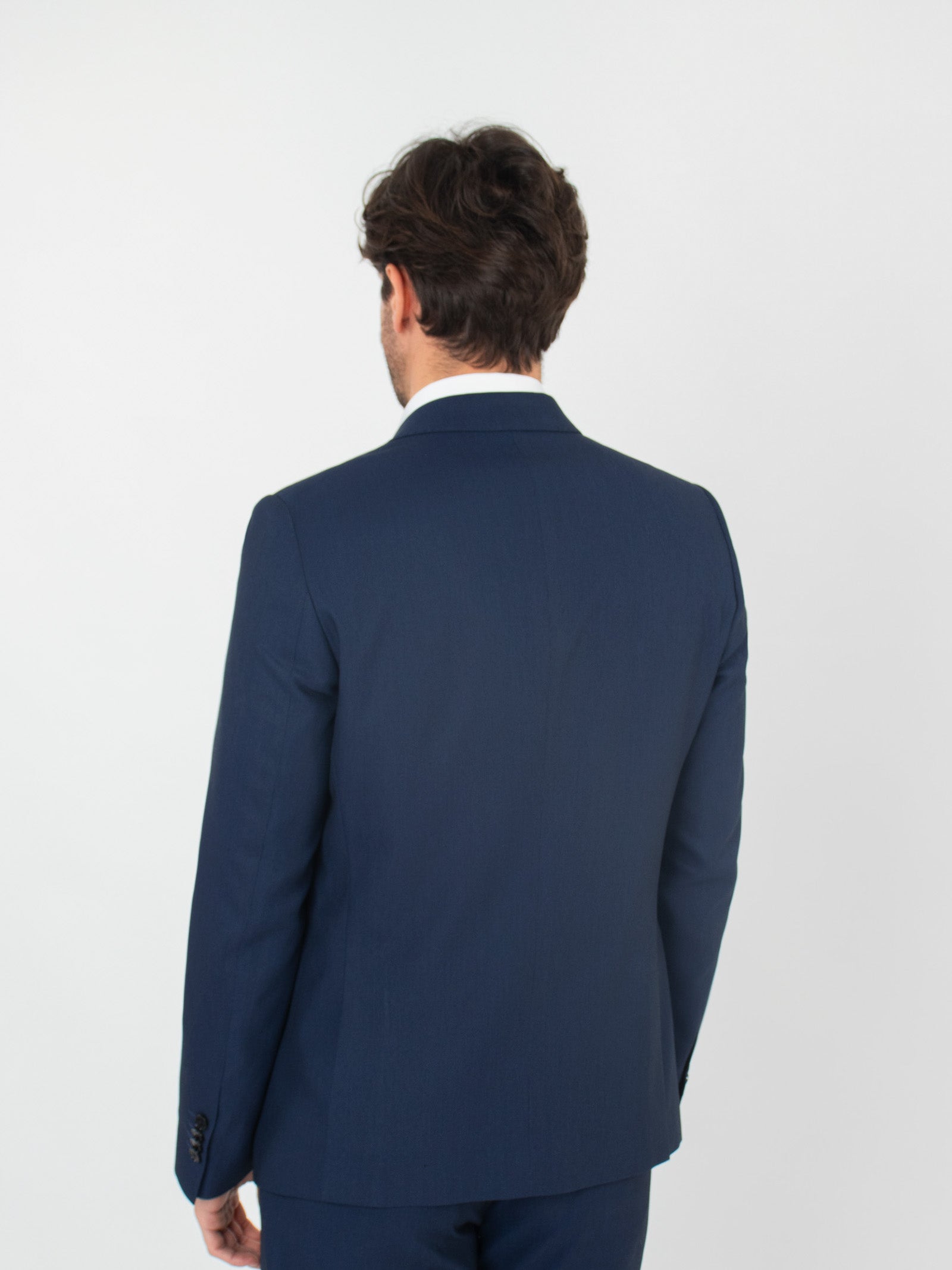 Super slim fit suit with micro-pattern