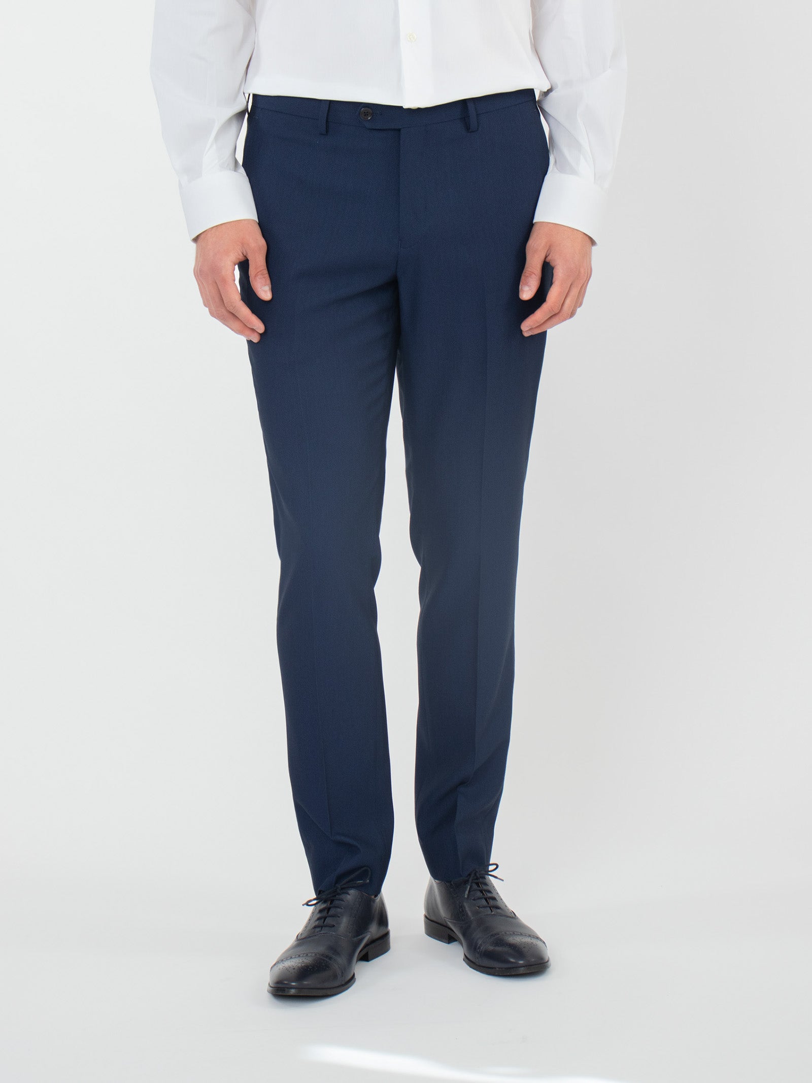 Super slim fit suit with micro-pattern