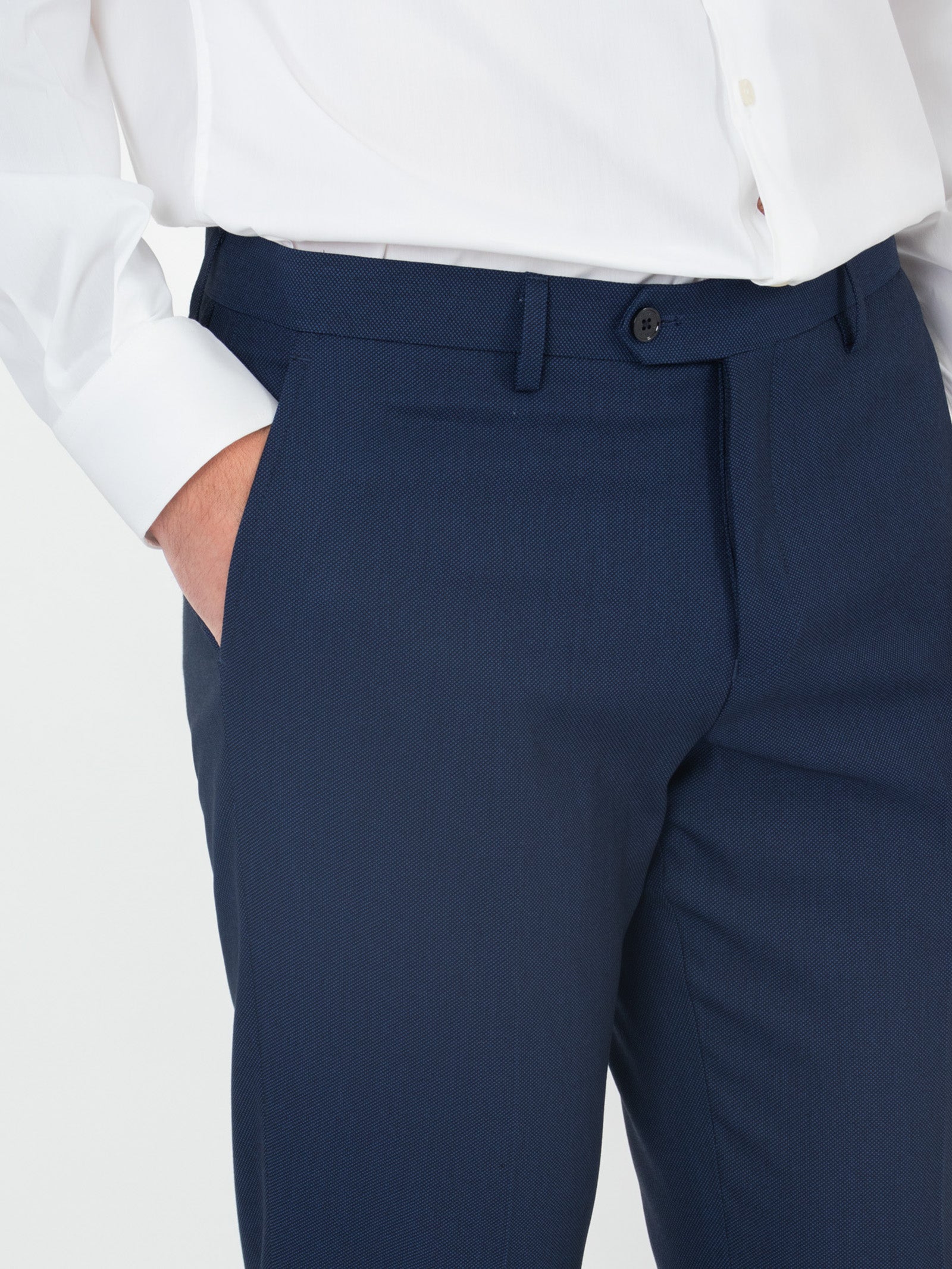Super slim fit suit with micro-pattern