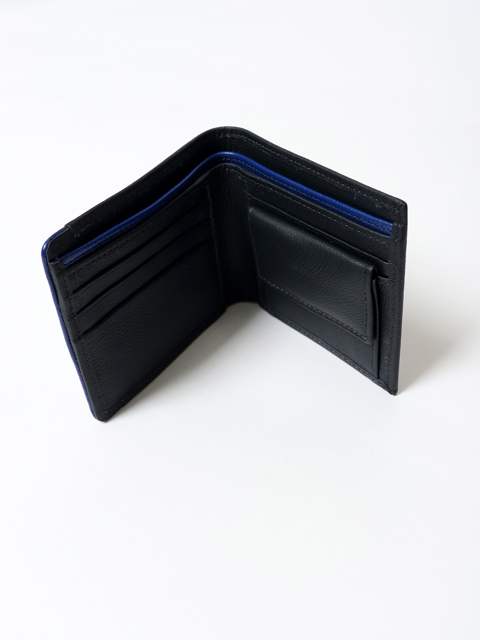 Leather Wallet with Contrast Detailing