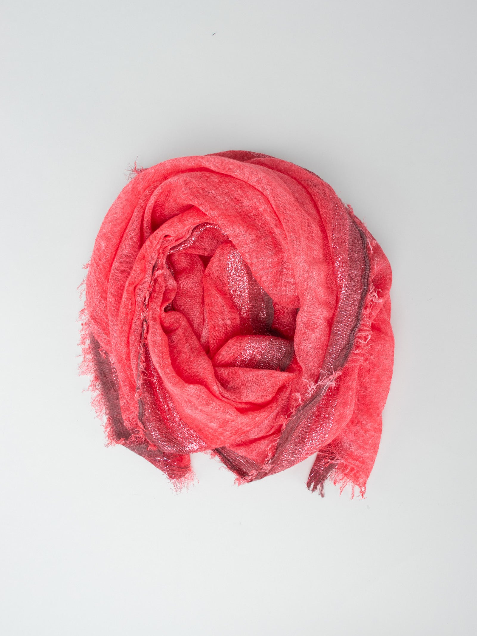 Metallic finish foulard