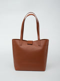 Leather tote bag