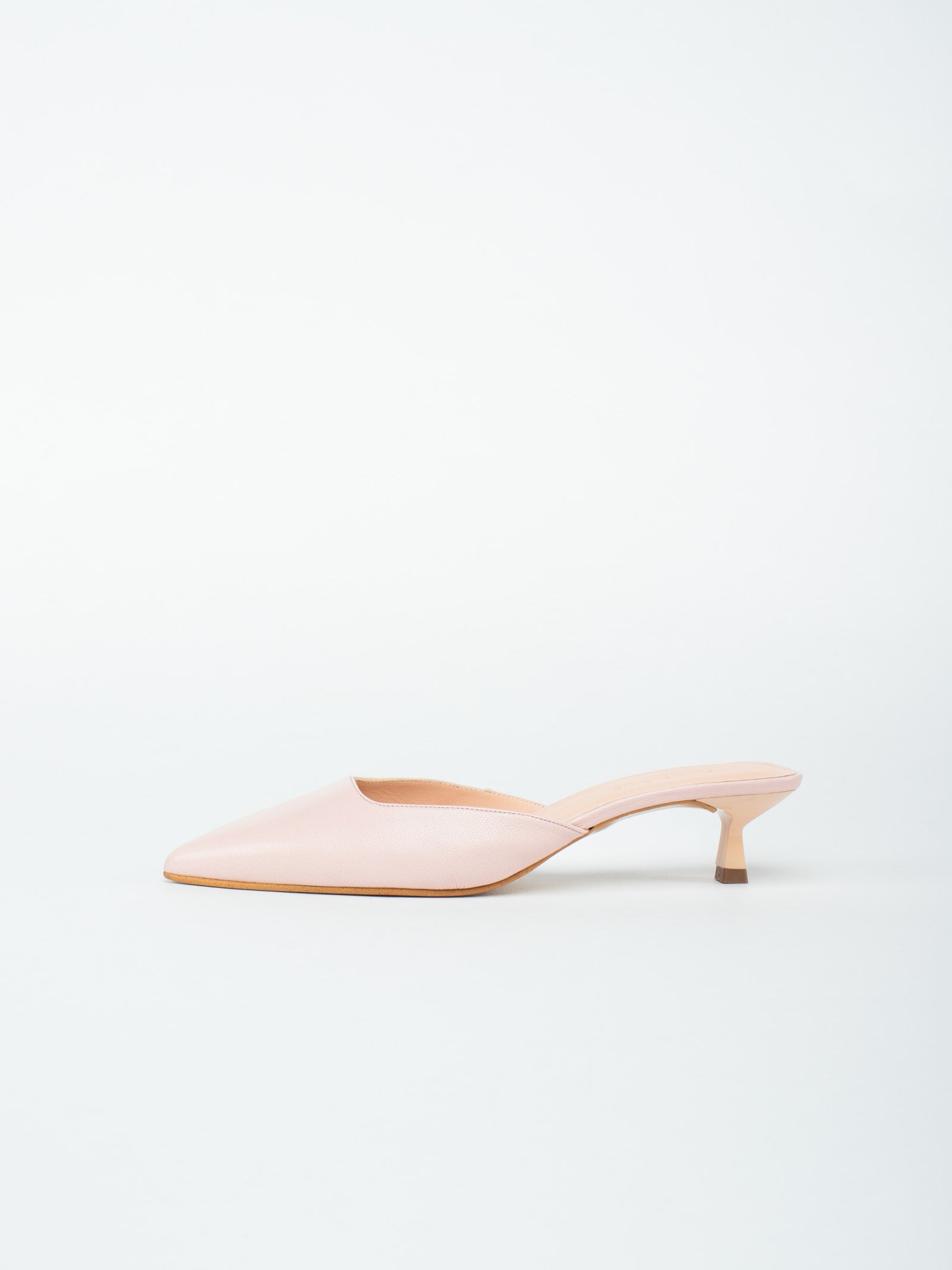 Leather mule shoes