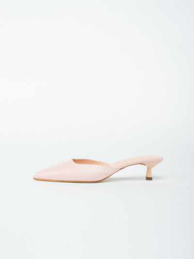 Leather mule shoes