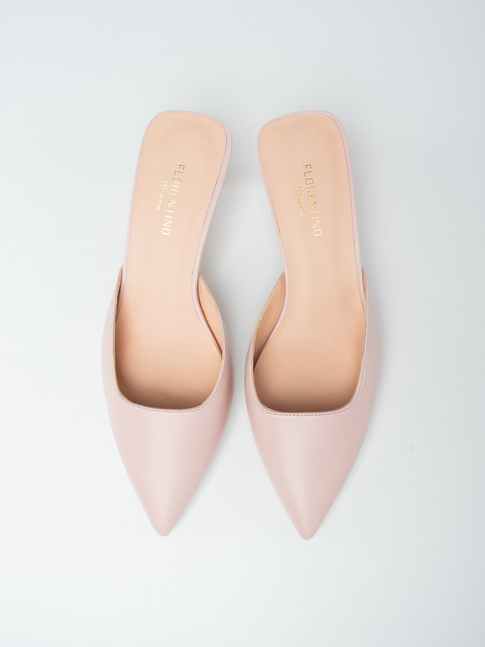 Leather mule shoes