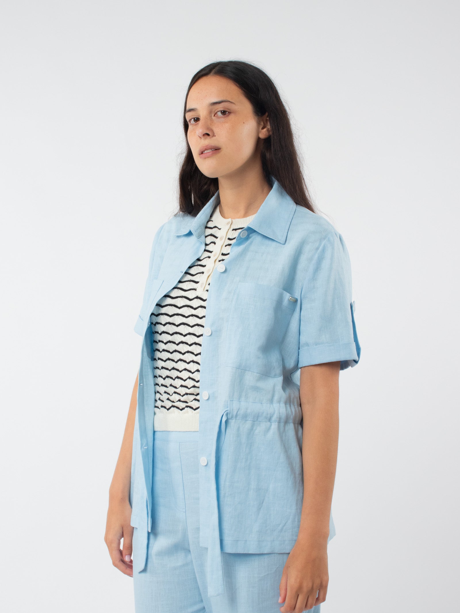 Short-sleeved overshirt