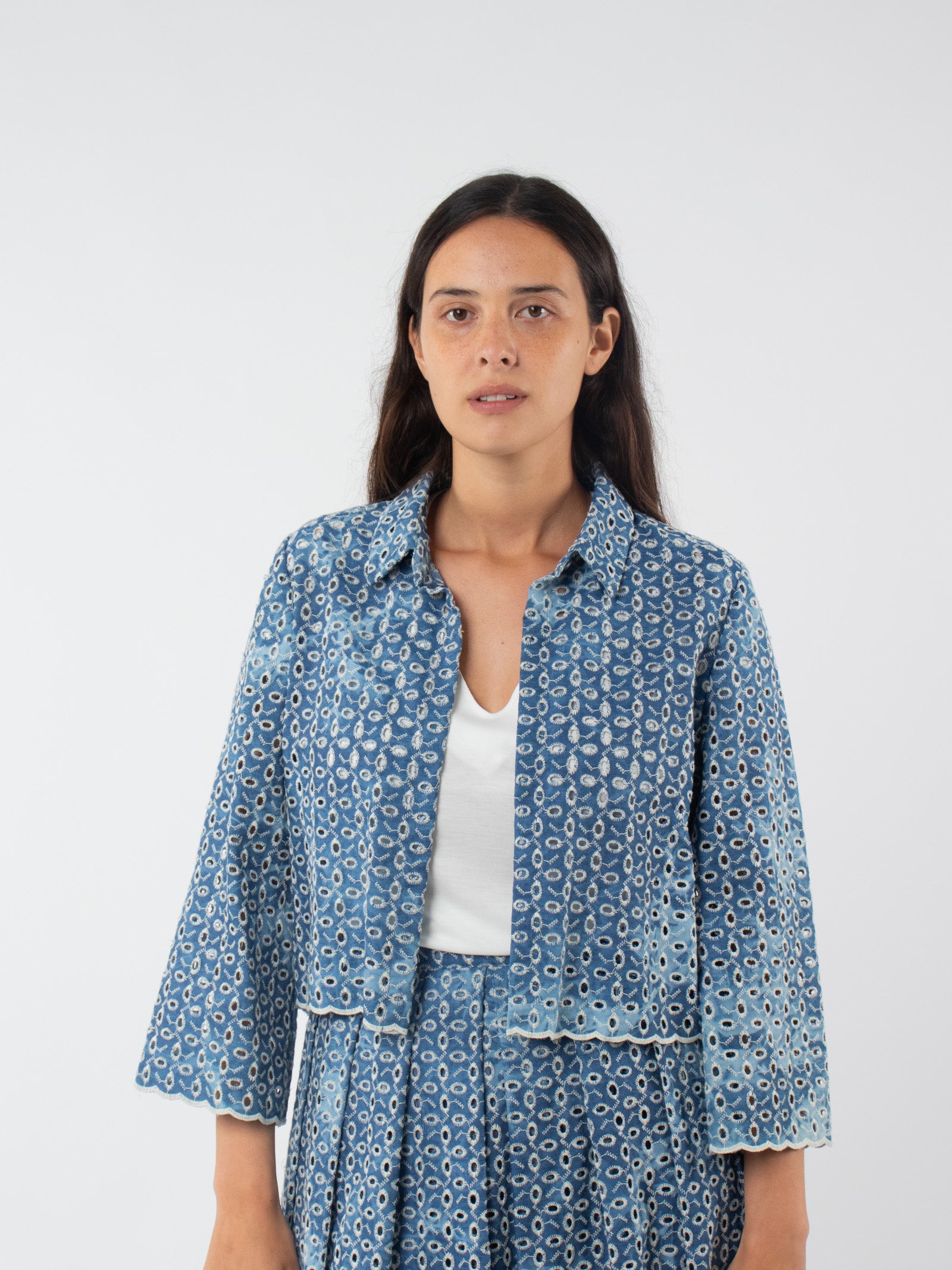Embroidered overshirt