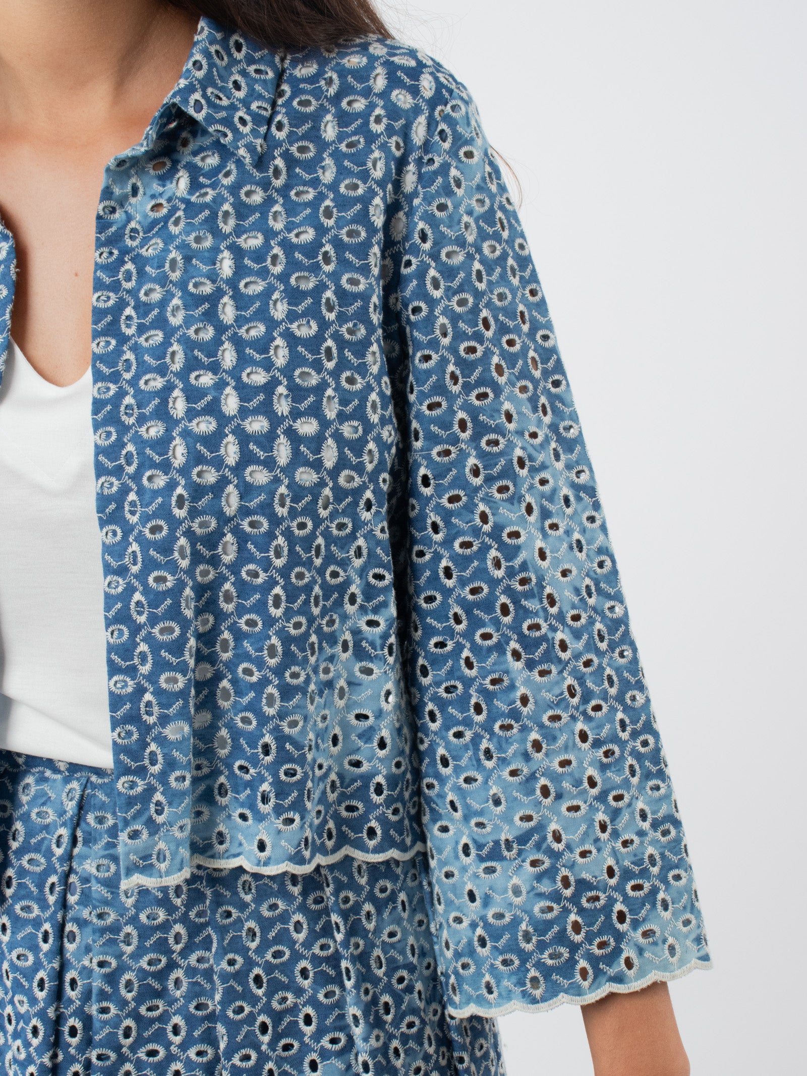 Embroidered overshirt