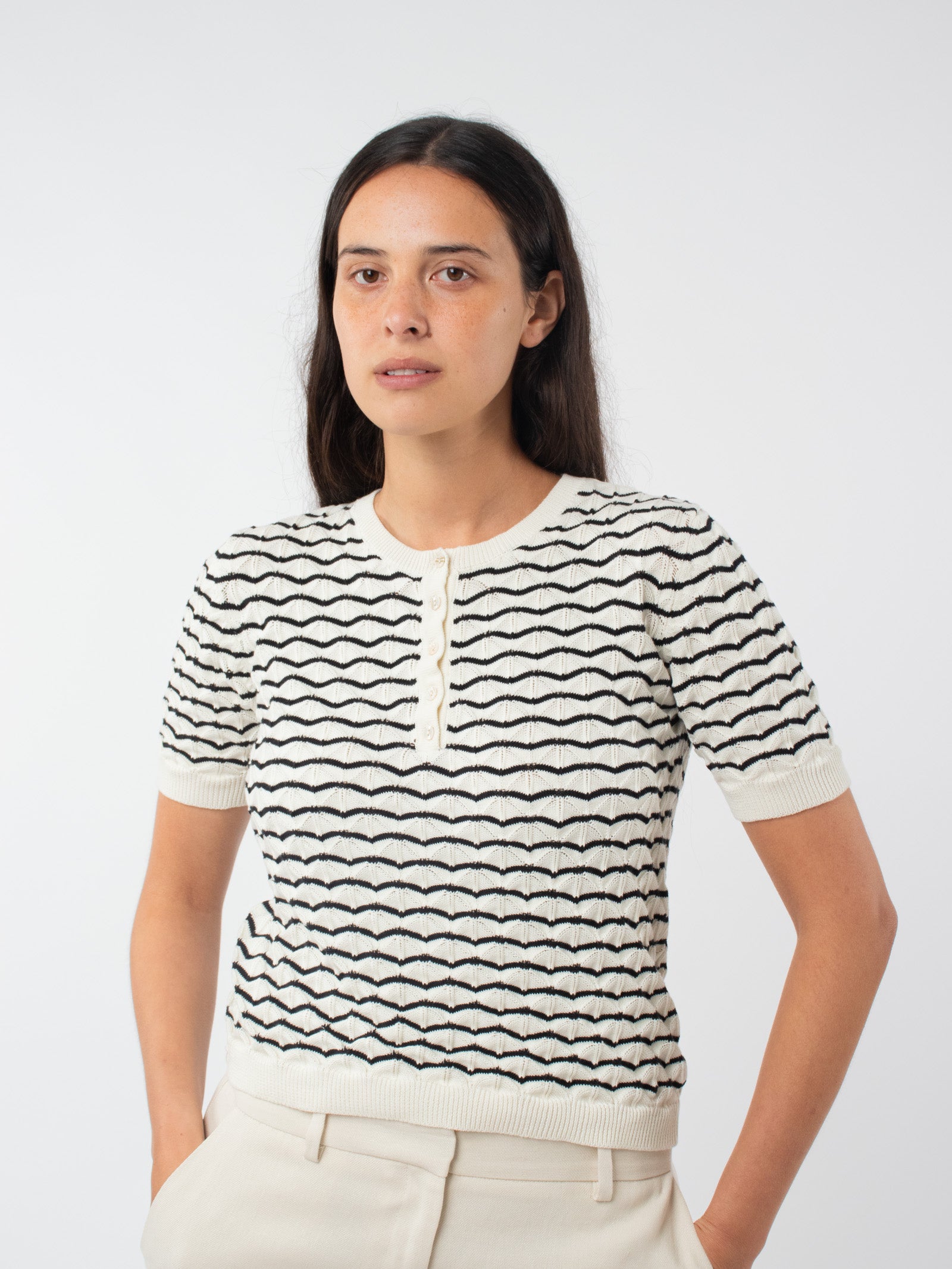 Short-sleeved jumper