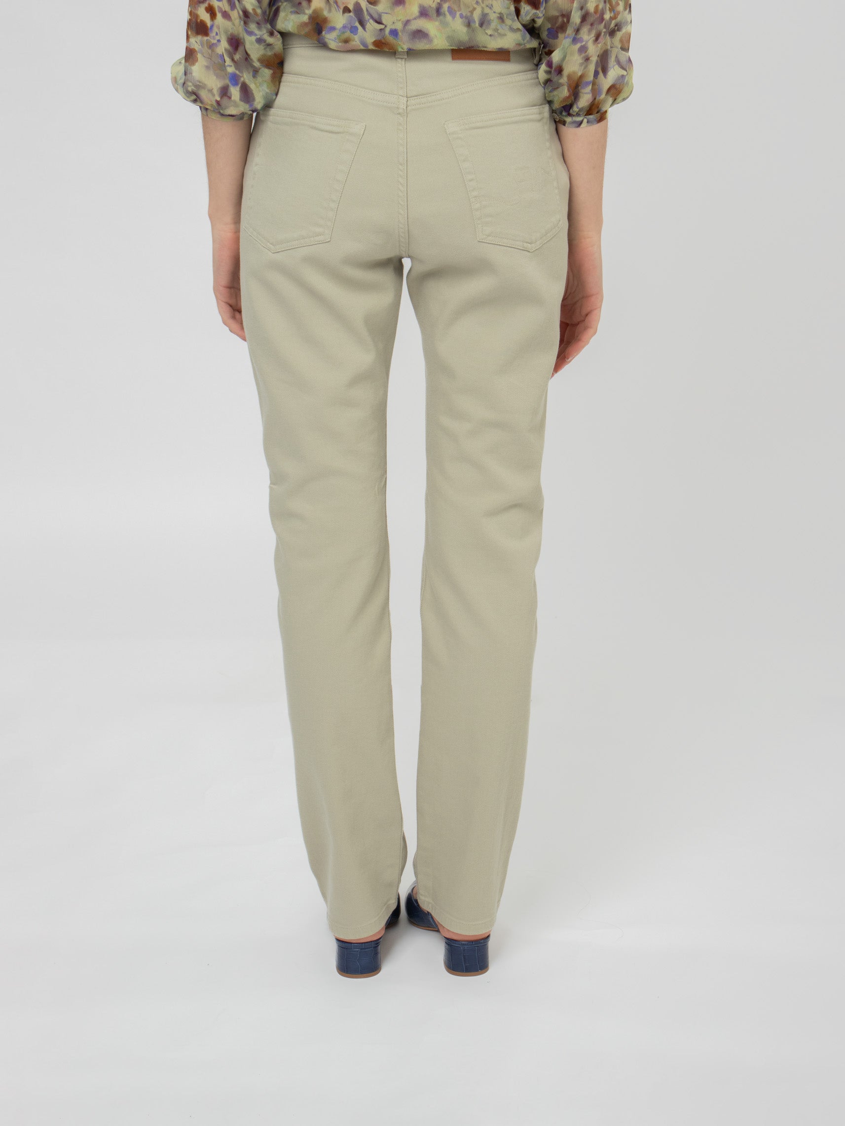 Straight-leg five-pocket trousers