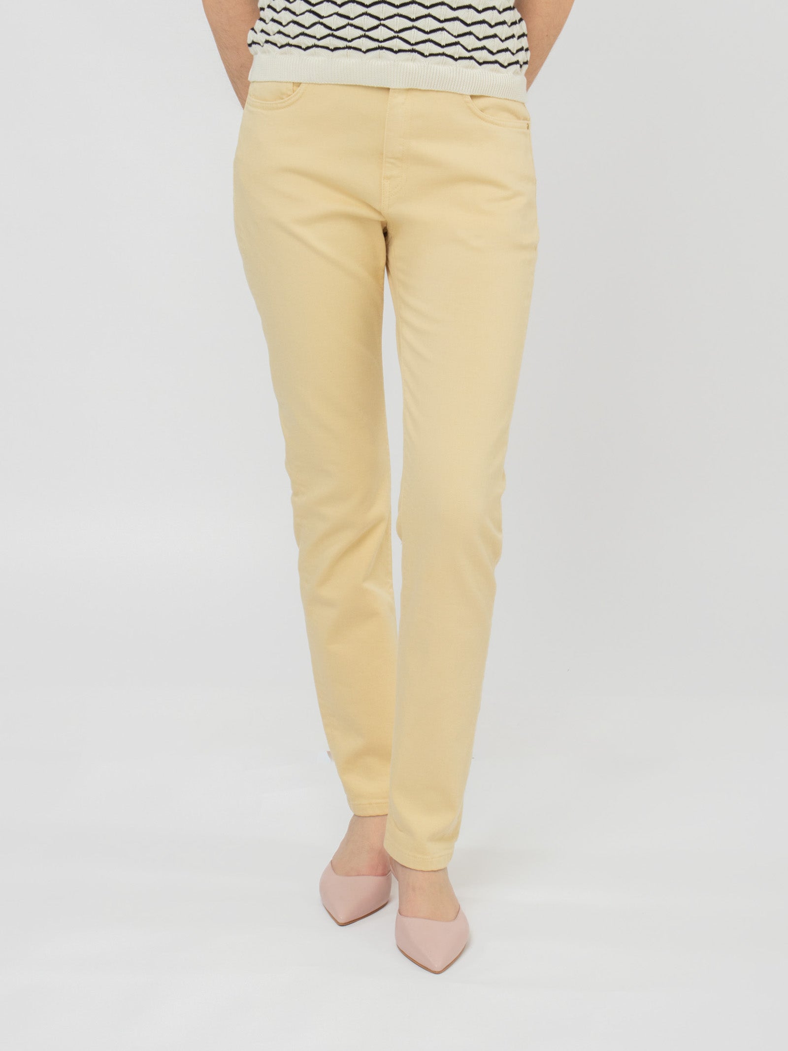 Straight-leg five-pocket trousers