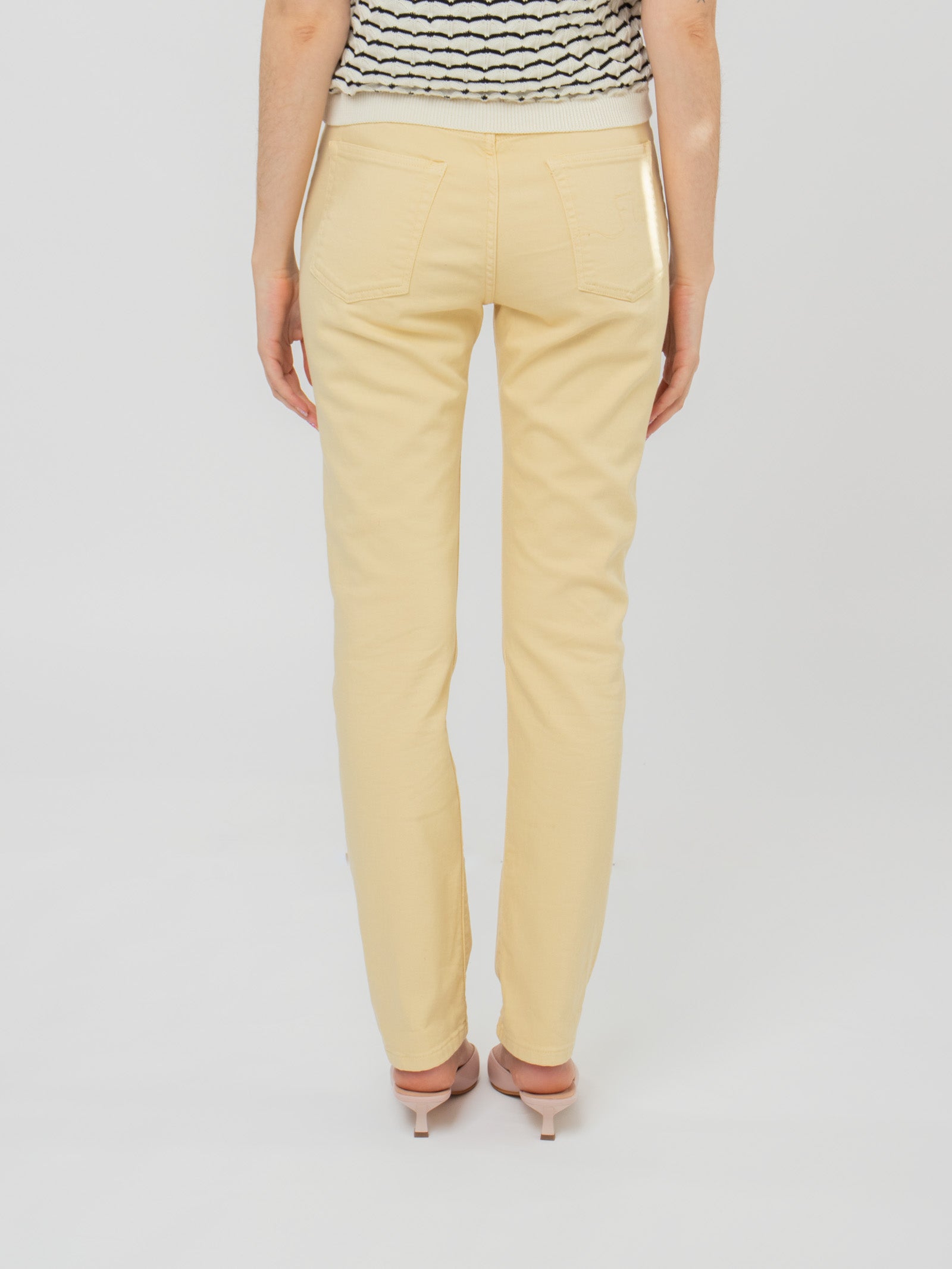 Straight-leg five-pocket trousers