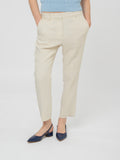 Crepe ankle-length trousers