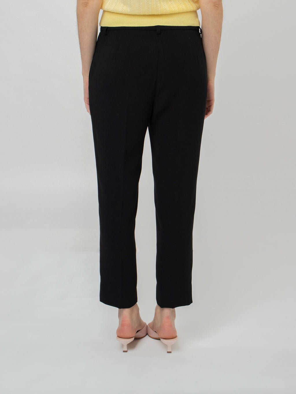 Crepe ankle-length trousers