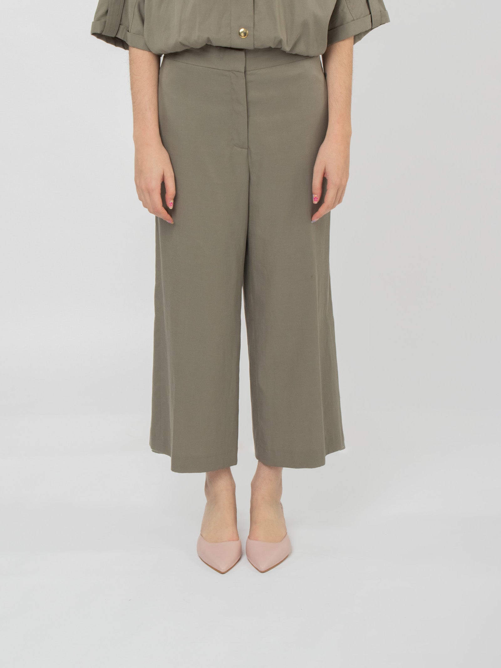 Cotton culotte trousers