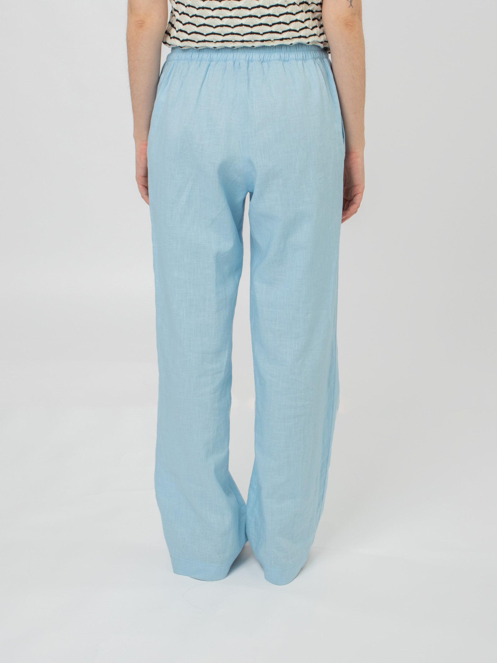 Wide-leg linen trousers
