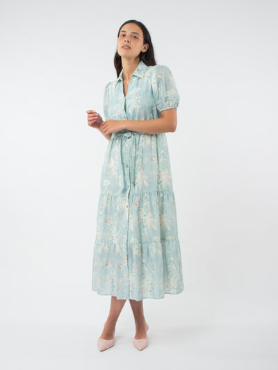 Vestido estampado flores