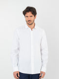 Textured Cotton Shirt, Slim Fit