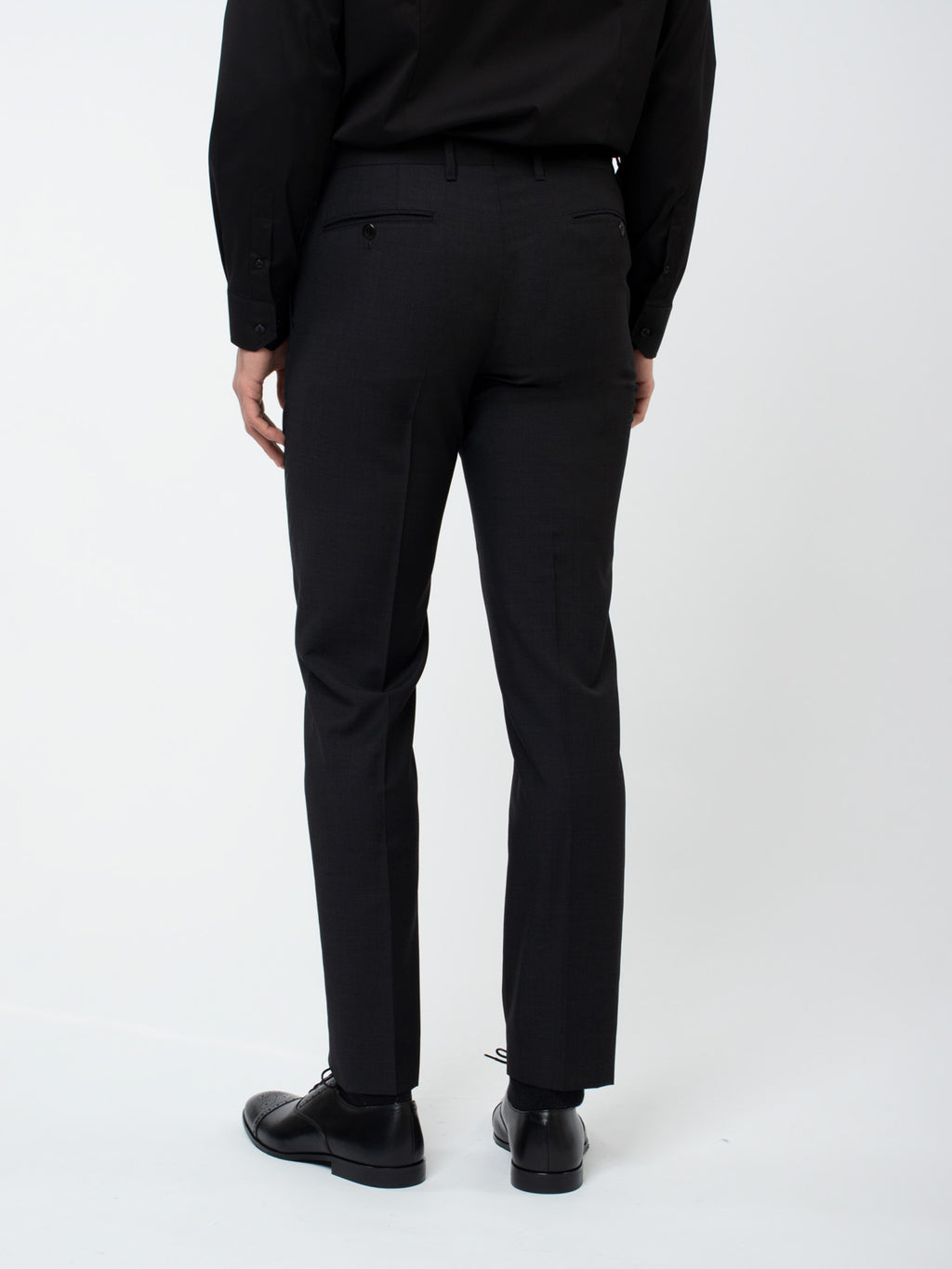 Slim fit embellished wool suit