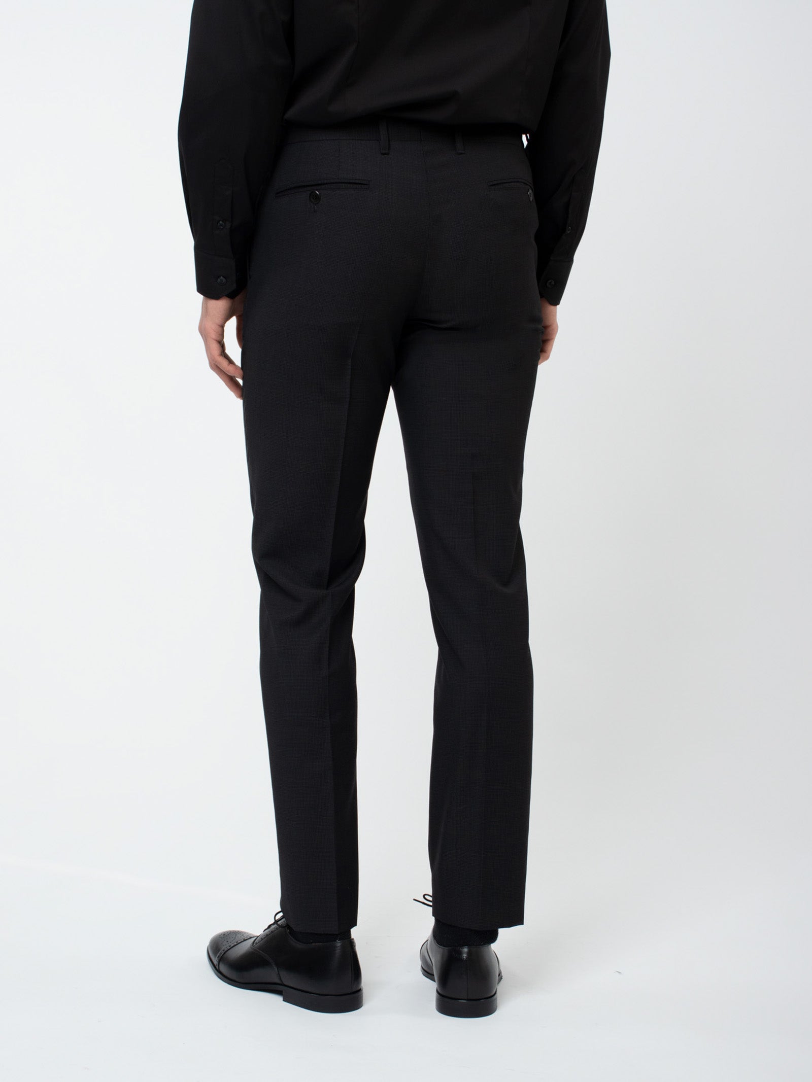 Slim fit embellished wool suit